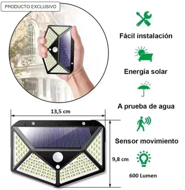 REFLECTOR SOLAR LED CON SENSOR®